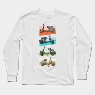 4 vespa fifties Long Sleeve T-Shirt